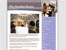Tablet Screenshot of gardenroomwedding.com